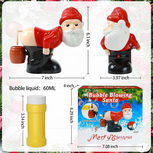 Viejito Pascuero Burbujero | Máquina de burbujas navideña con luces y música
